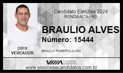 Candidato BRAULIO ALVES 2024 - RONDA ALTA - Eleições