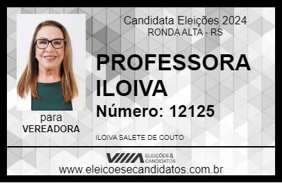 Candidato PROFESSORA ILOIVA 2024 - RONDA ALTA - Eleições