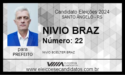 Candidato NIVIO BRAZ 2024 - SANTO ÂNGELO - Eleições