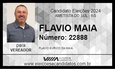 Candidato FLAVIO MAIA 2024 - AMETISTA DO SUL - Eleições