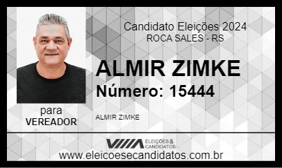 Candidato ALMIR ZIMKE 2024 - ROCA SALES - Eleições