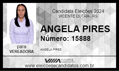 Candidato ANGELA PIRES 2024 - VICENTE DUTRA - Eleições