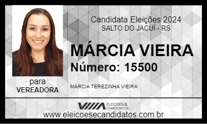 Candidato MÁRCIA VIEIRA 2024 - SALTO DO JACUÍ - Eleições