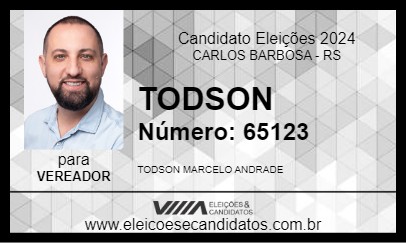 Candidato TODSON 2024 - CARLOS BARBOSA - Eleições