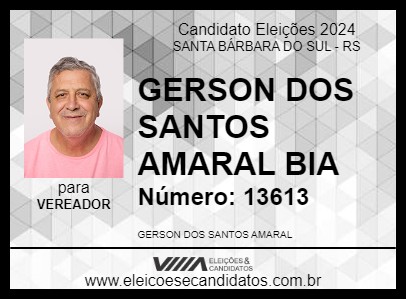 Candidato BIA 2024 - SANTA BÁRBARA DO SUL - Eleições