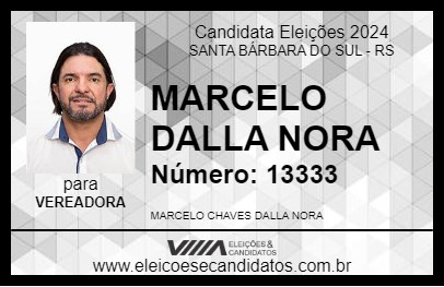 Candidato MARCELO DALLA NORA 2024 - SANTA BÁRBARA DO SUL - Eleições