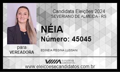 Candidato NÉIA 2024 - SEVERIANO DE ALMEIDA - Eleições