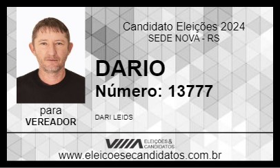 Candidato DARIO 2024 - SEDE NOVA - Eleições