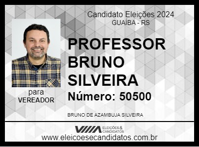 Candidato PROFESSOR BRUNO SILVEIRA 2024 - GUAÍBA - Eleições