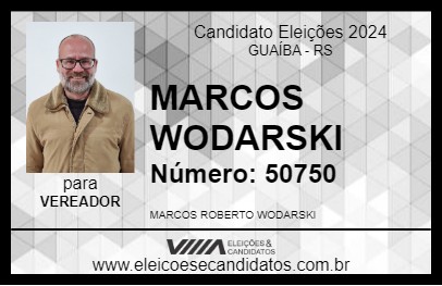 Candidato MARCOS WODARSKI 2024 - GUAÍBA - Eleições