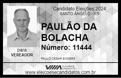 Candidato PAULÃO DA BOLACHA 2024 - SANTO ÂNGELO - Eleições