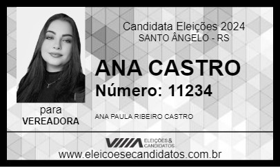 Candidato ANA CASTRO 2024 - SANTO ÂNGELO - Eleições