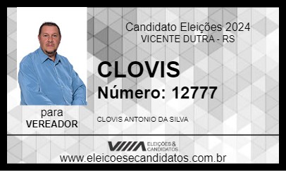 Candidato CLOVIS 2024 - VICENTE DUTRA - Eleições