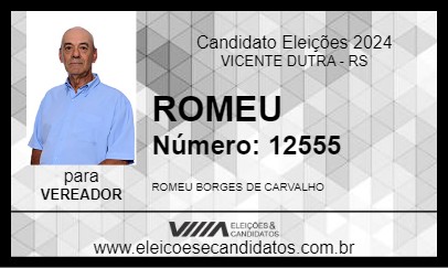 Candidato ROMEU 2024 - VICENTE DUTRA - Eleições