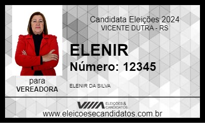 Candidato ELENIR 2024 - VICENTE DUTRA - Eleições