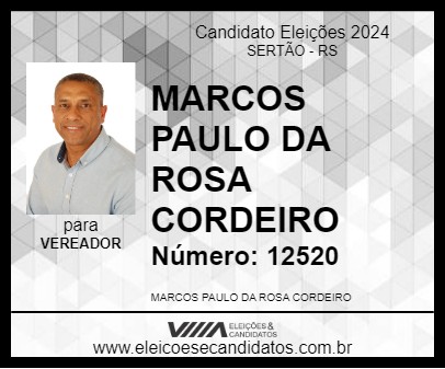 Candidato POETA MARCOS PAULO 2024 - SERTÃO - Eleições