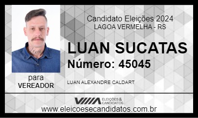 Candidato LUAN SUCATAS 2024 - LAGOA VERMELHA - Eleições