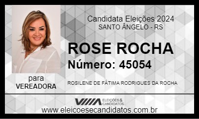 Candidato ROSE ROCHA 2024 - SANTO ÂNGELO - Eleições