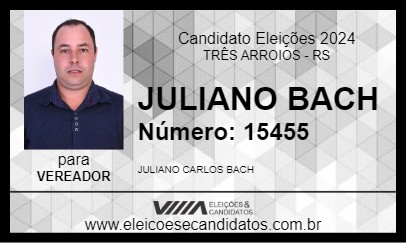 Candidato JULIANO BACH 2024 - TRÊS ARROIOS - Eleições