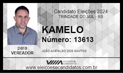 Candidato KAMELO 2024 - TRINDADE DO SUL - Eleições