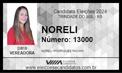 Candidato NORELI 2024 - TRINDADE DO SUL - Eleições