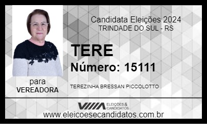 Candidato TERE 2024 - TRINDADE DO SUL - Eleições