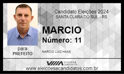 Candidato MARCIO 2024 - SANTA CLARA DO SUL - Eleições