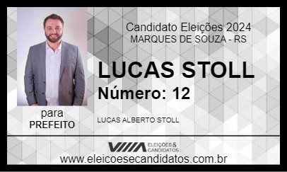 Candidato LUCAS STOLL 2024 - MARQUES DE SOUZA - Eleições