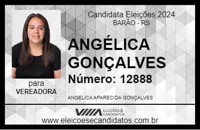 Candidato ANGÉLICA GONÇALVES 2024 - BARÃO - Eleições