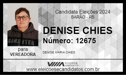 Candidato DENISE CHIES 2024 - BARÃO - Eleições