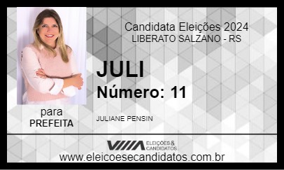 Candidato JULI 2024 - LIBERATO SALZANO - Eleições