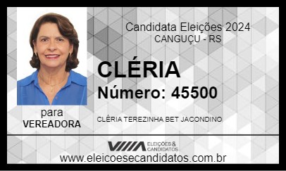 Candidato CLÉRIA 2024 - CANGUÇU - Eleições