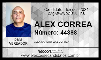 Candidato ALEX CORREA 2024 - CAÇAPAVA DO SUL - Eleições