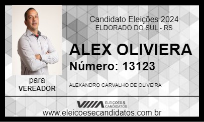 Candidato ALEX OLIVEIRA 2024 - ELDORADO DO SUL - Eleições