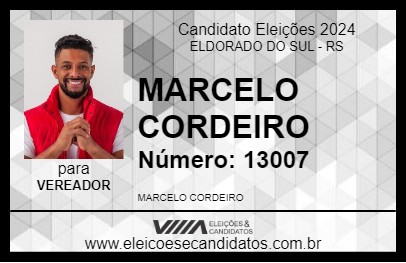 Candidato MARCELO CORDEIRO 2024 - ELDORADO DO SUL - Eleições