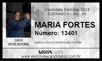 Candidato MARIA FORTES 2024 - ELDORADO DO SUL - Eleições