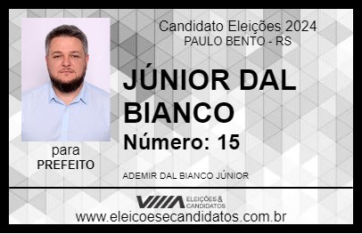 Candidato JÚNIOR DAL BIANCO 2024 - PAULO BENTO - Eleições