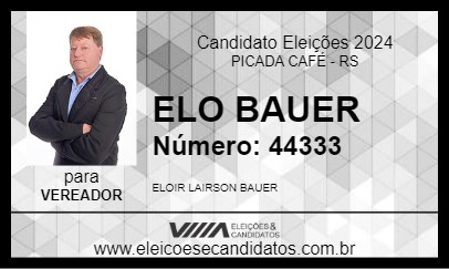 Candidato ELO BAUER 2024 - PICADA CAFÉ - Eleições