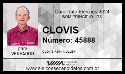 Candidato CLOVIS 2024 - BOM PRINCÍPIO - Eleições