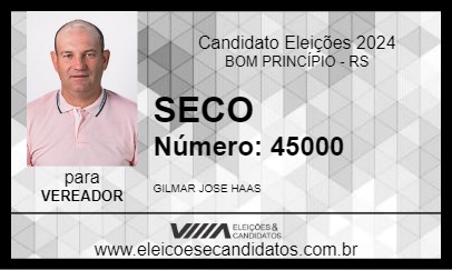 Candidato SECO 2024 - BOM PRINCÍPIO - Eleições