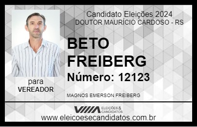 Candidato BETO FREIBERG 2024 - DOUTOR MAURÍCIO CARDOSO - Eleições