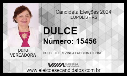 Candidato DULCE 2024 - ILÓPOLIS - Eleições