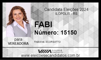 Candidato FABI 2024 - ILÓPOLIS - Eleições