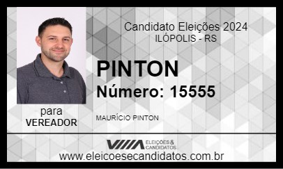 Candidato PINTON 2024 - ILÓPOLIS - Eleições