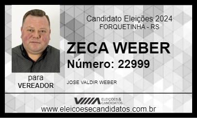 Candidato ZECA WEBER 2024 - FORQUETINHA - Eleições