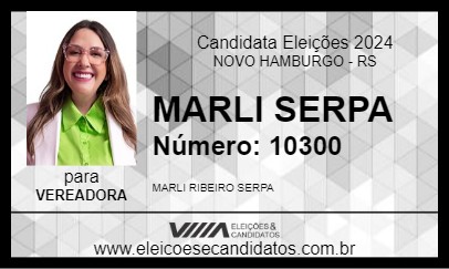 Candidato MARLI SERPA 2024 - NOVO HAMBURGO - Eleições