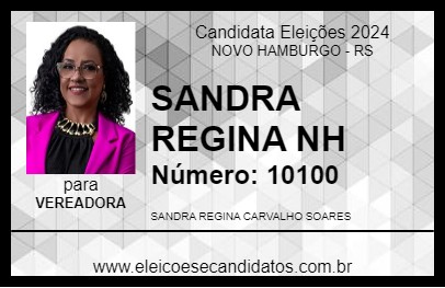 Candidato SANDRA REGINA NH 2024 - NOVO HAMBURGO - Eleições