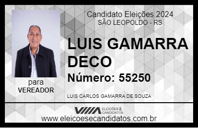 Candidato LUIS GAMARRA DECO 2024 - SÃO LEOPOLDO - Eleições