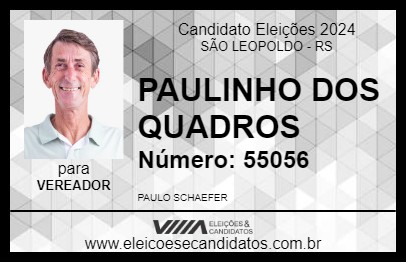 Candidato PAULINHO DOS QUADROS 2024 - SÃO LEOPOLDO - Eleições