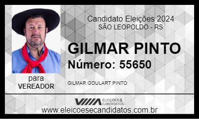 Candidato GILMAR PINTO 2024 - SÃO LEOPOLDO - Eleições